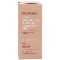 Faithful to Nature Raw Macadamia Nut & Dried Cranberry Mix